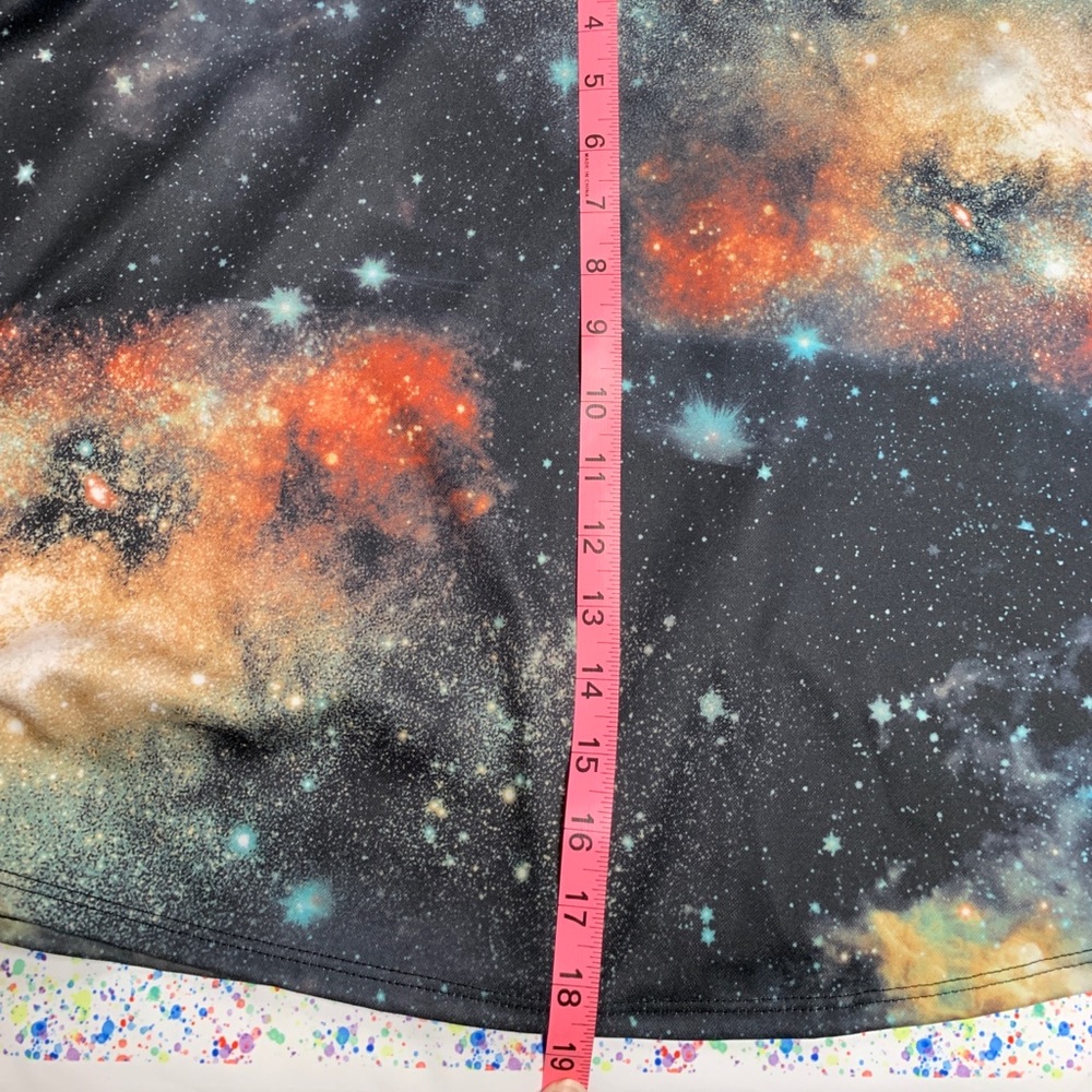 TicToc galaxy print strapless dress size medium - Picture 3 of 10